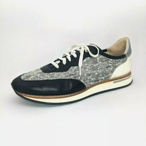 Aquatalia Women's Size 9 Leather Fabric Oxfords